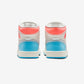 Jordan 1 Mid Sail Hot Lava Blue Chill (Women's)