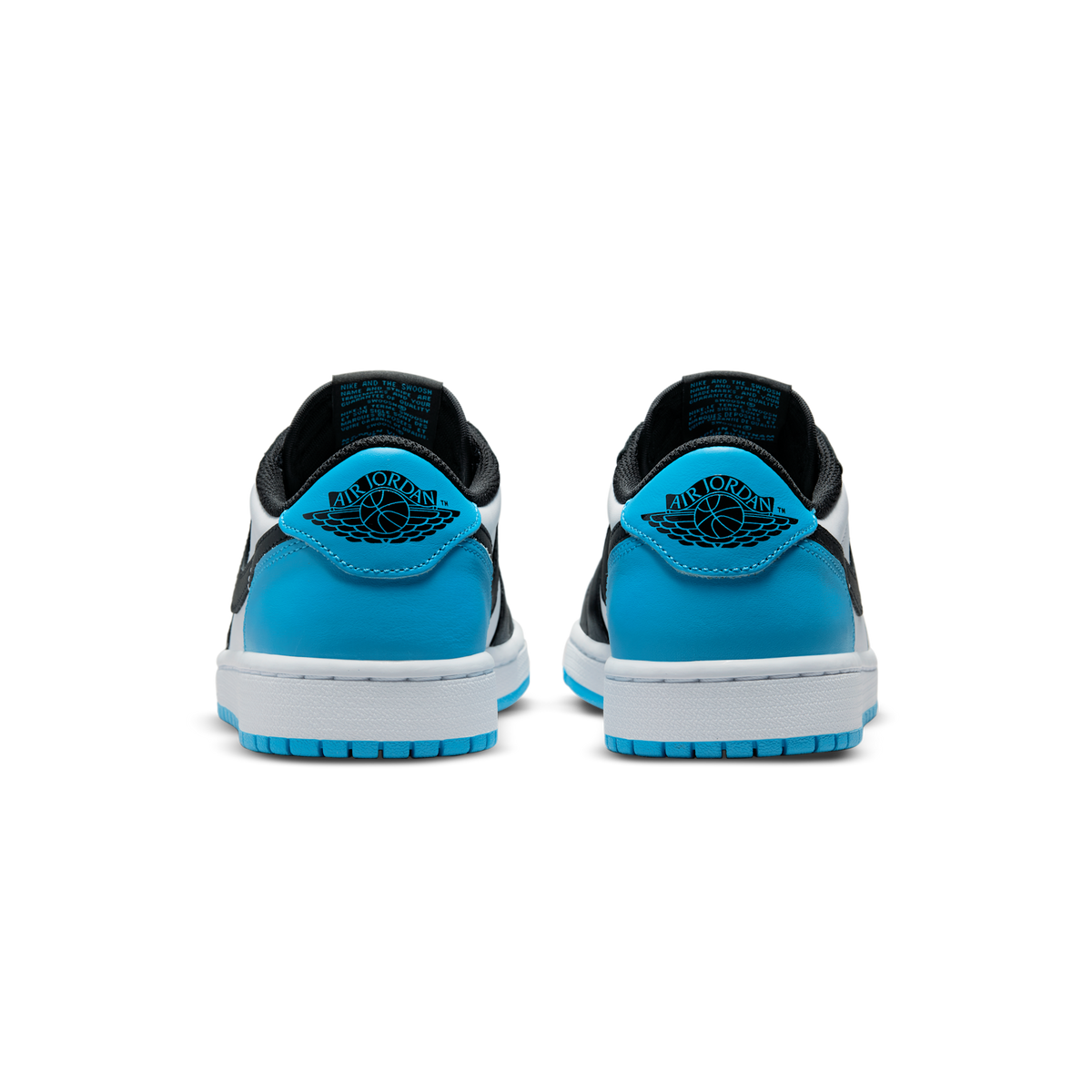 Jordan 1 Retro Low OG Black Dark Powder Blue (Women's)