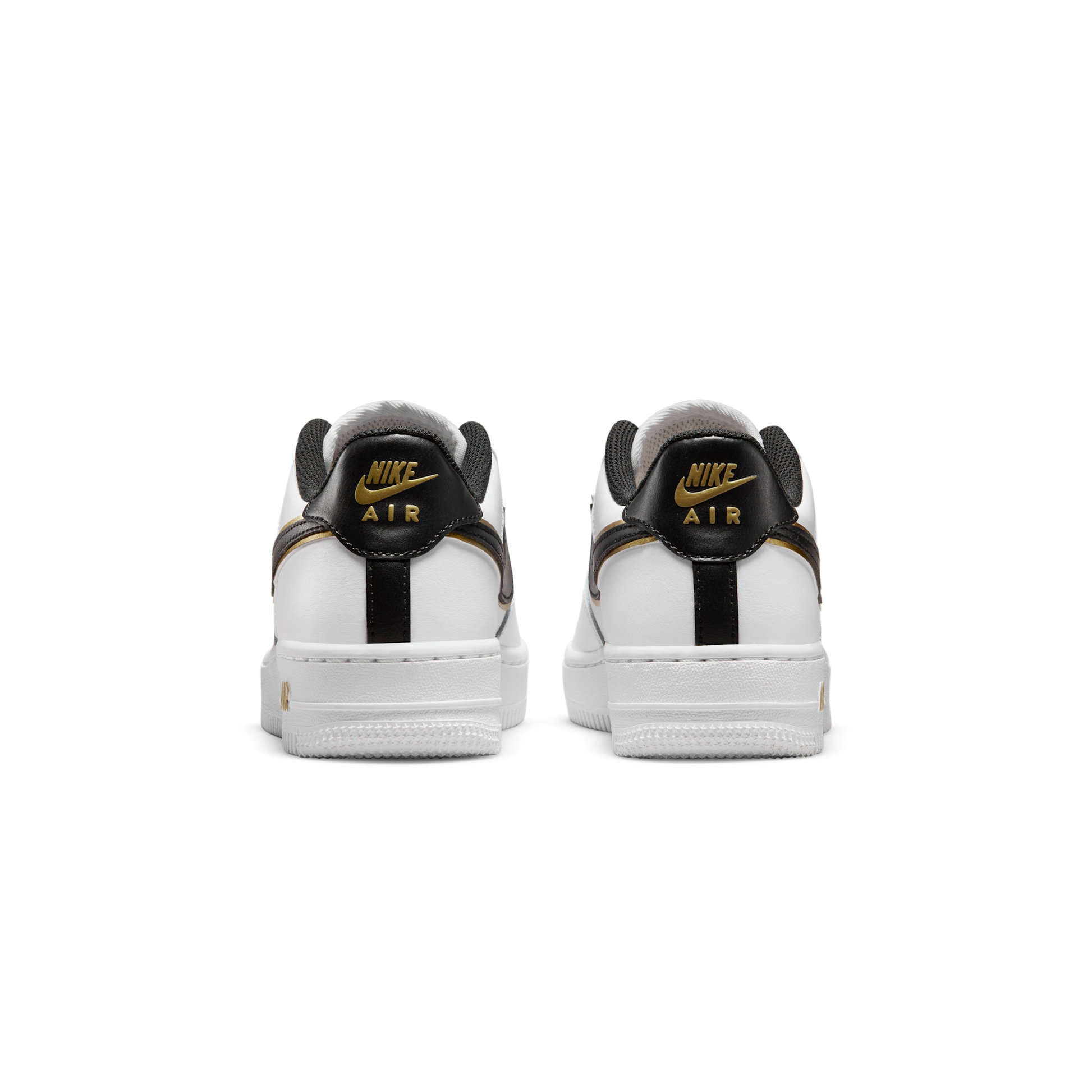 Nike Air Force 1 Low '07 LV8 Double Swoosh White Metallic Gold (GS)