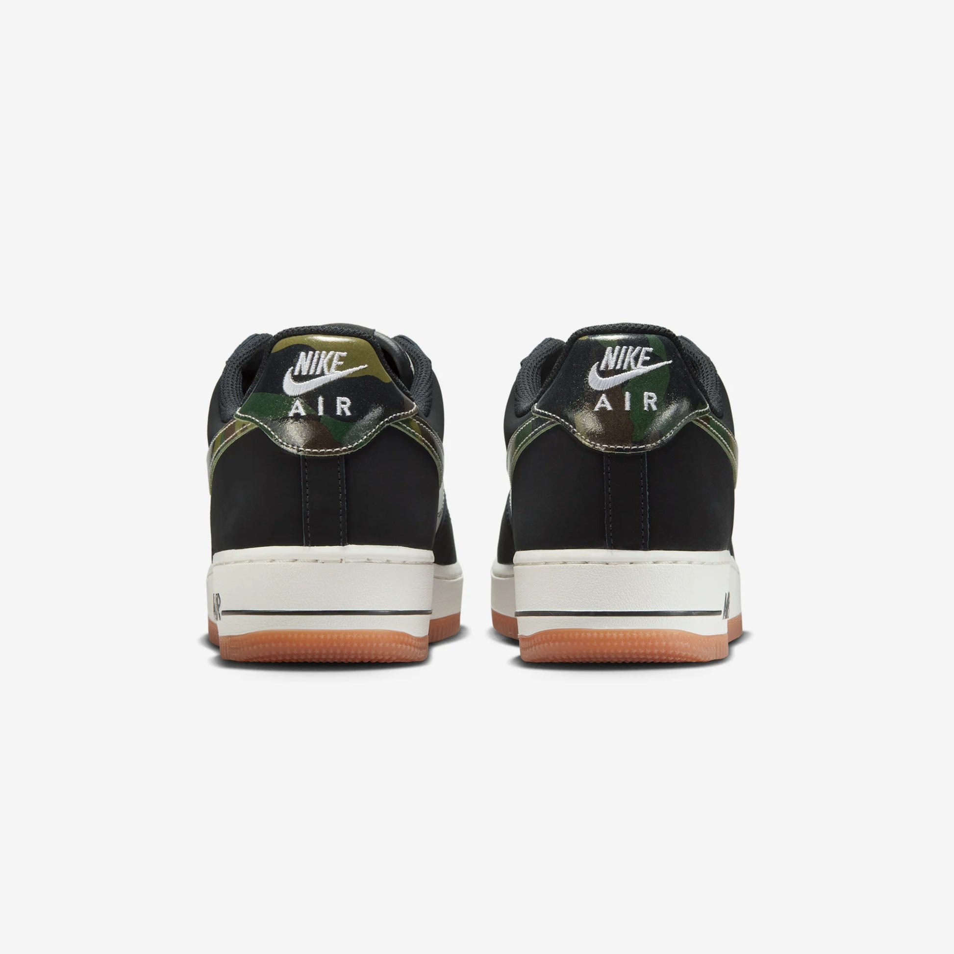 Nike Air Force 1 Low '07 LV8 Black Patent Camo Swoosh