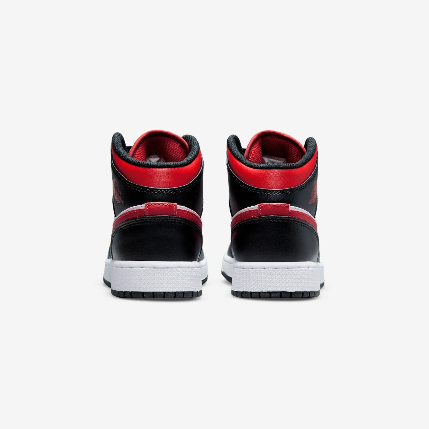 Air Jordan 1 Mid Black Fire Red (GS)