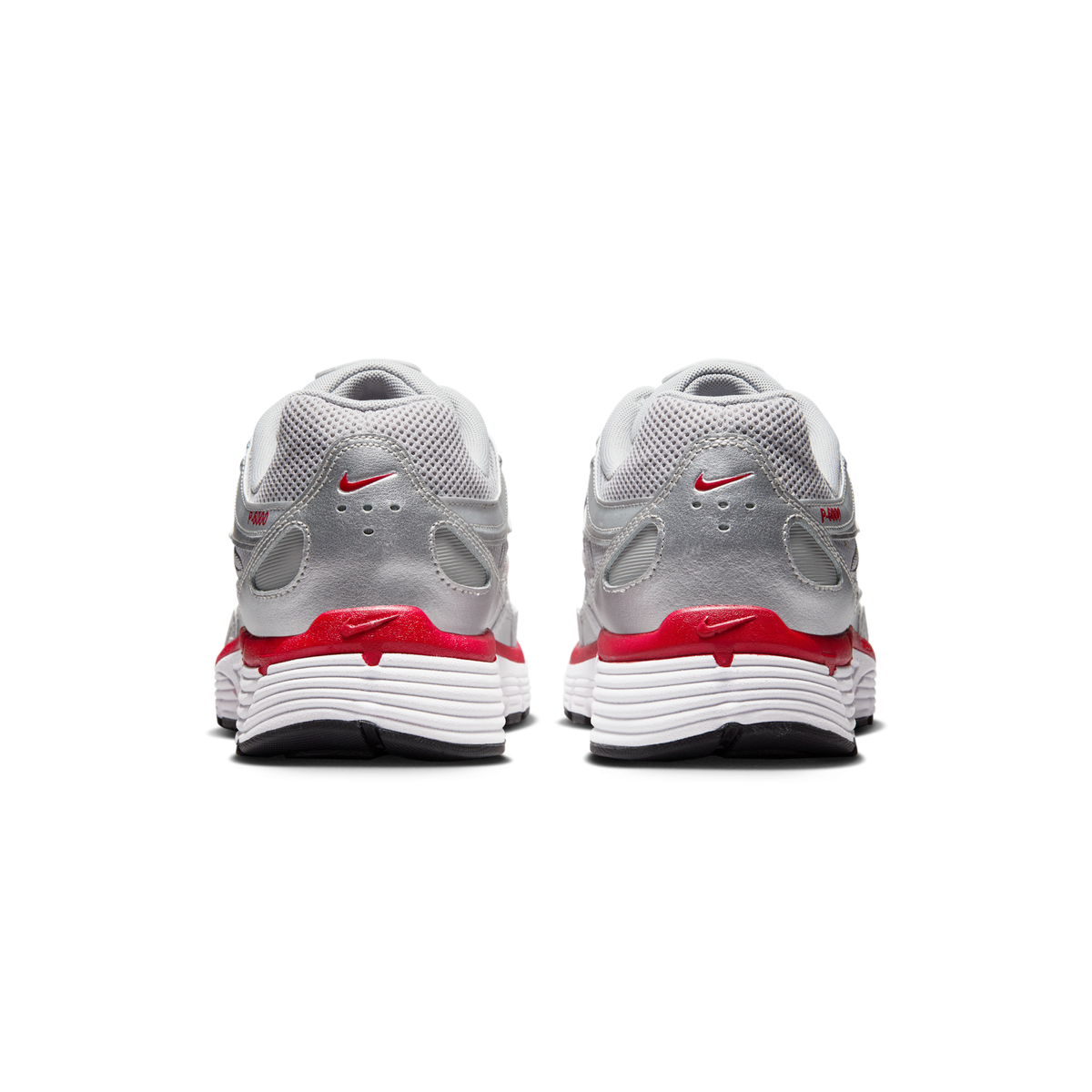 Nike P-6000 Metallic Silver Gym Red