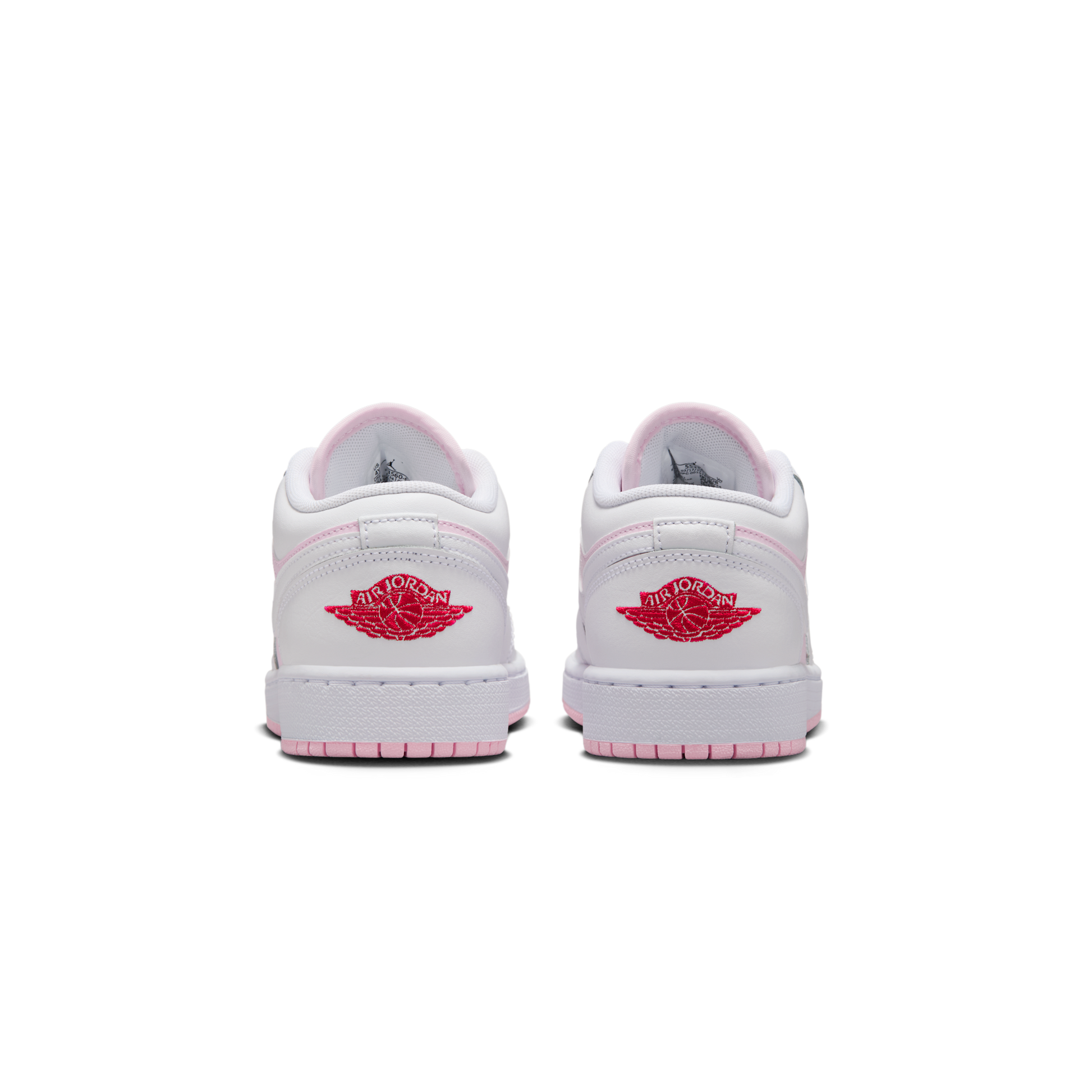 Jordan 1 Low Pink Foam Fire Red White (GS)