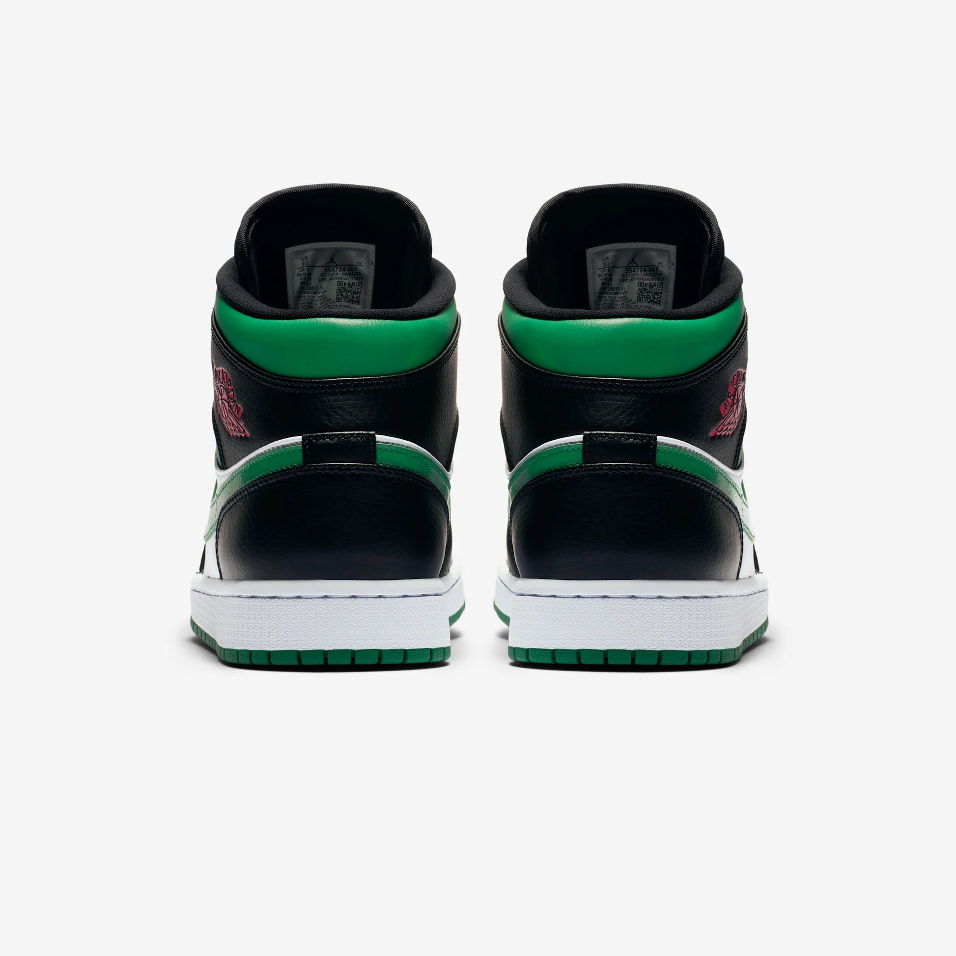 Jordan 1 Mid Green Toe