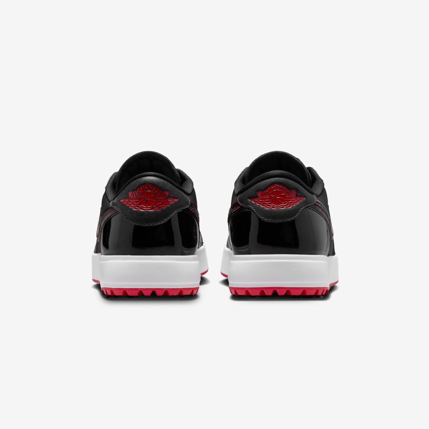 Jordan 1 Low Golf Spiked Bred Black Patent