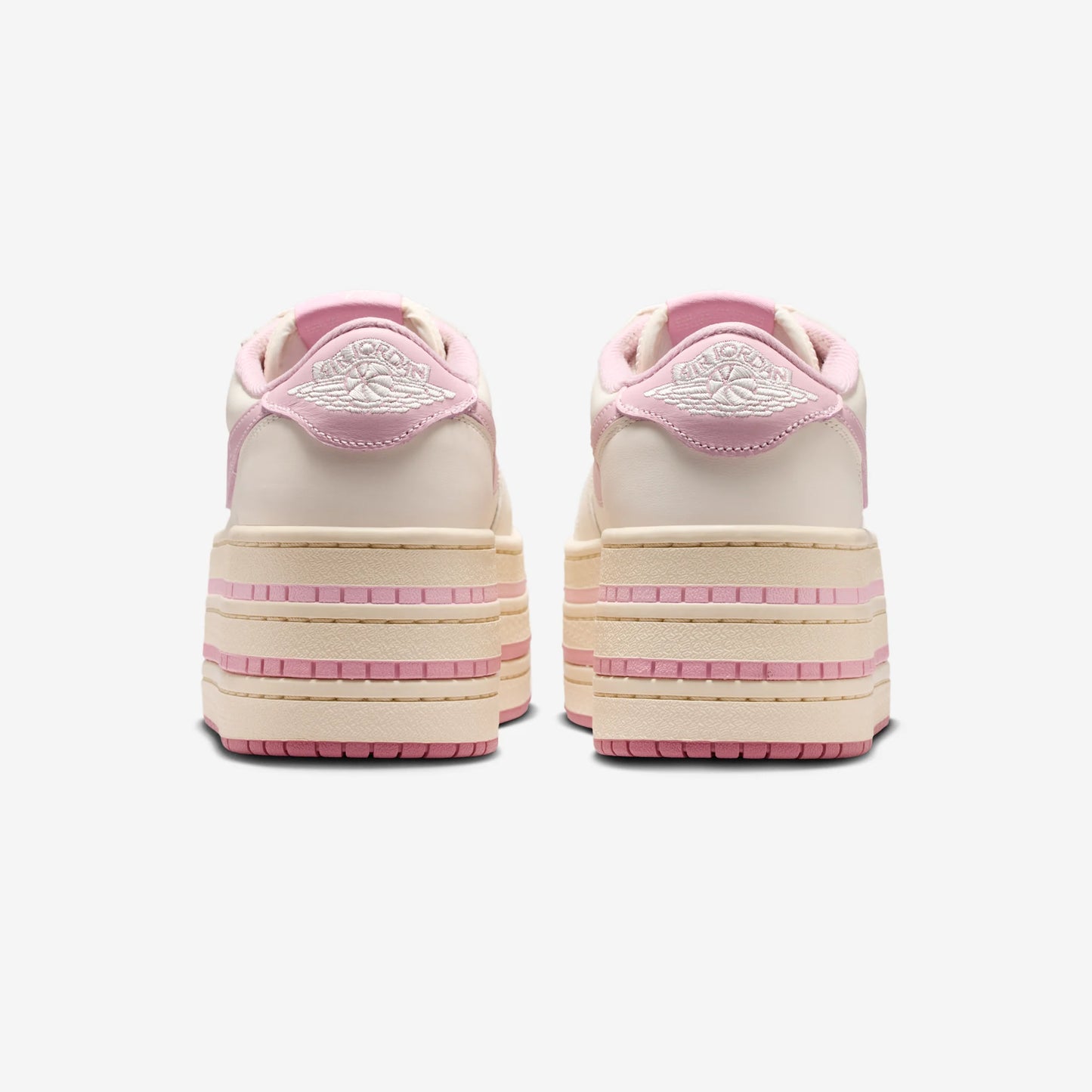 Jordan 1 Low Triple Stack Pale Ivory Iced Carmine (Women's)