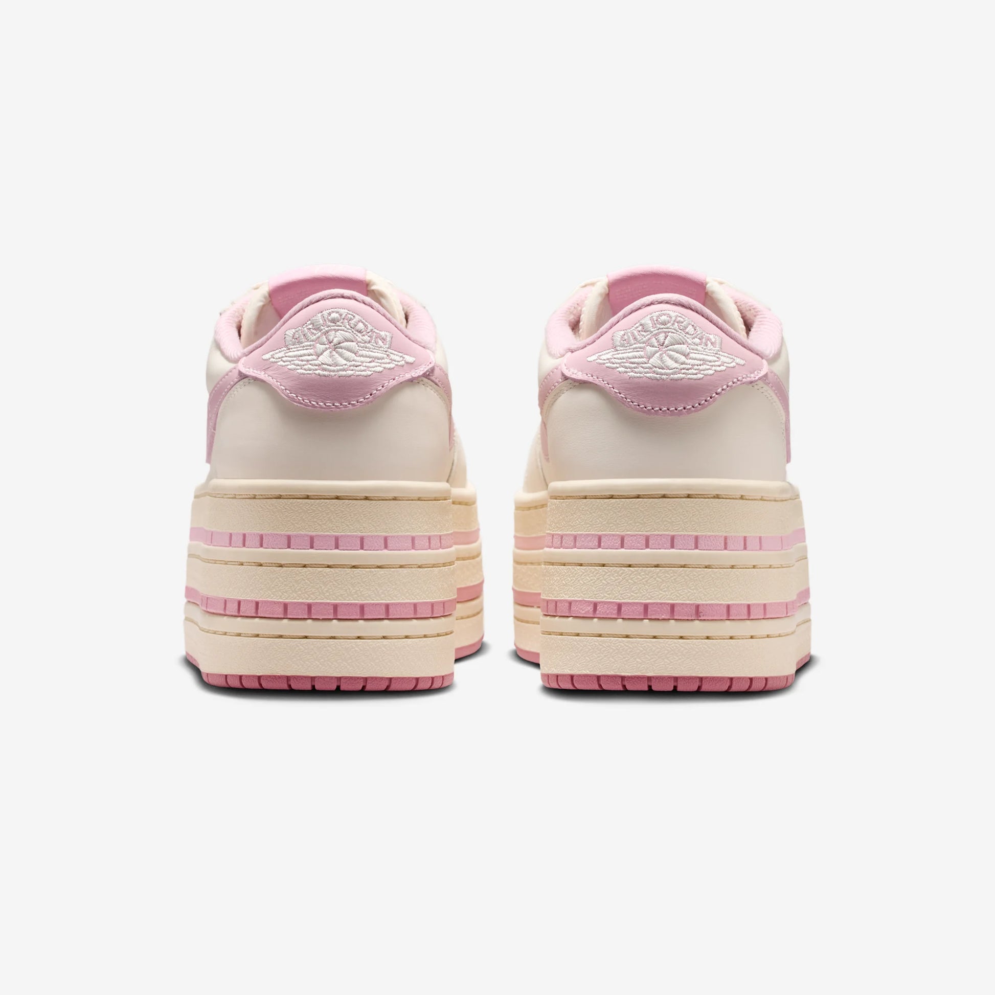 Jordan 1 Low Triple Stack Pale Ivory Iced Carmine (Women's)
