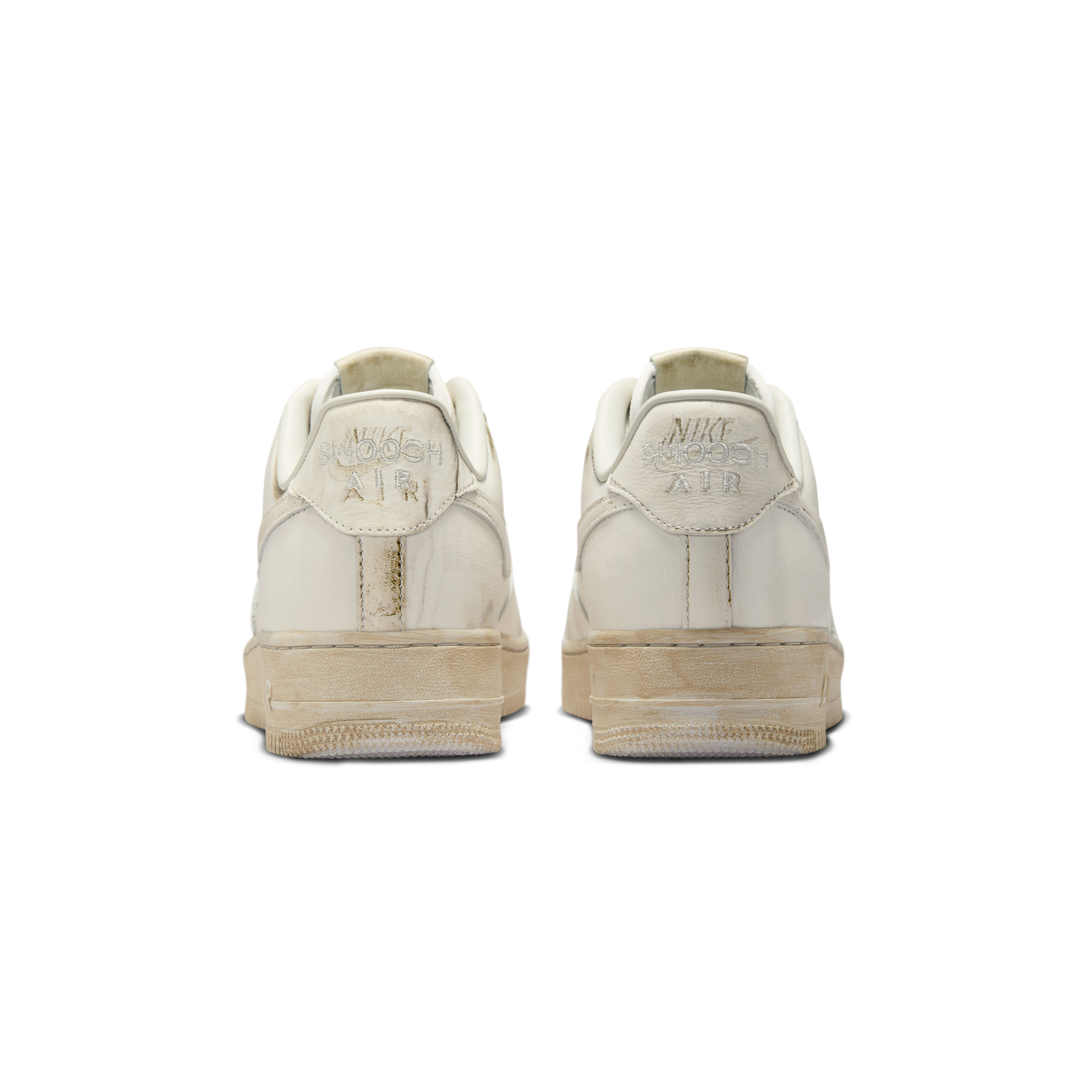 Nike Air Force 1 Low .SWOOSH Dirty Triple White
