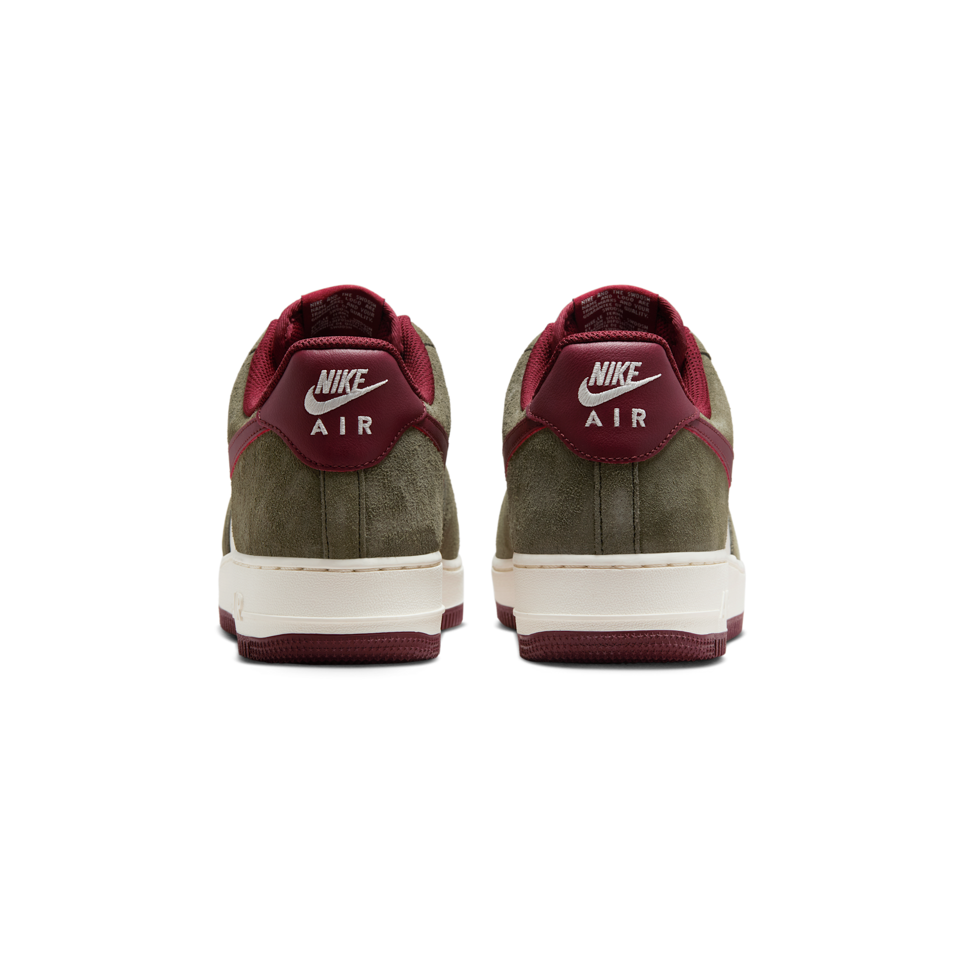 Nike Air Force 1 Low '07 LV8 Cargo Khaki Pale Ivory Dark Team Red