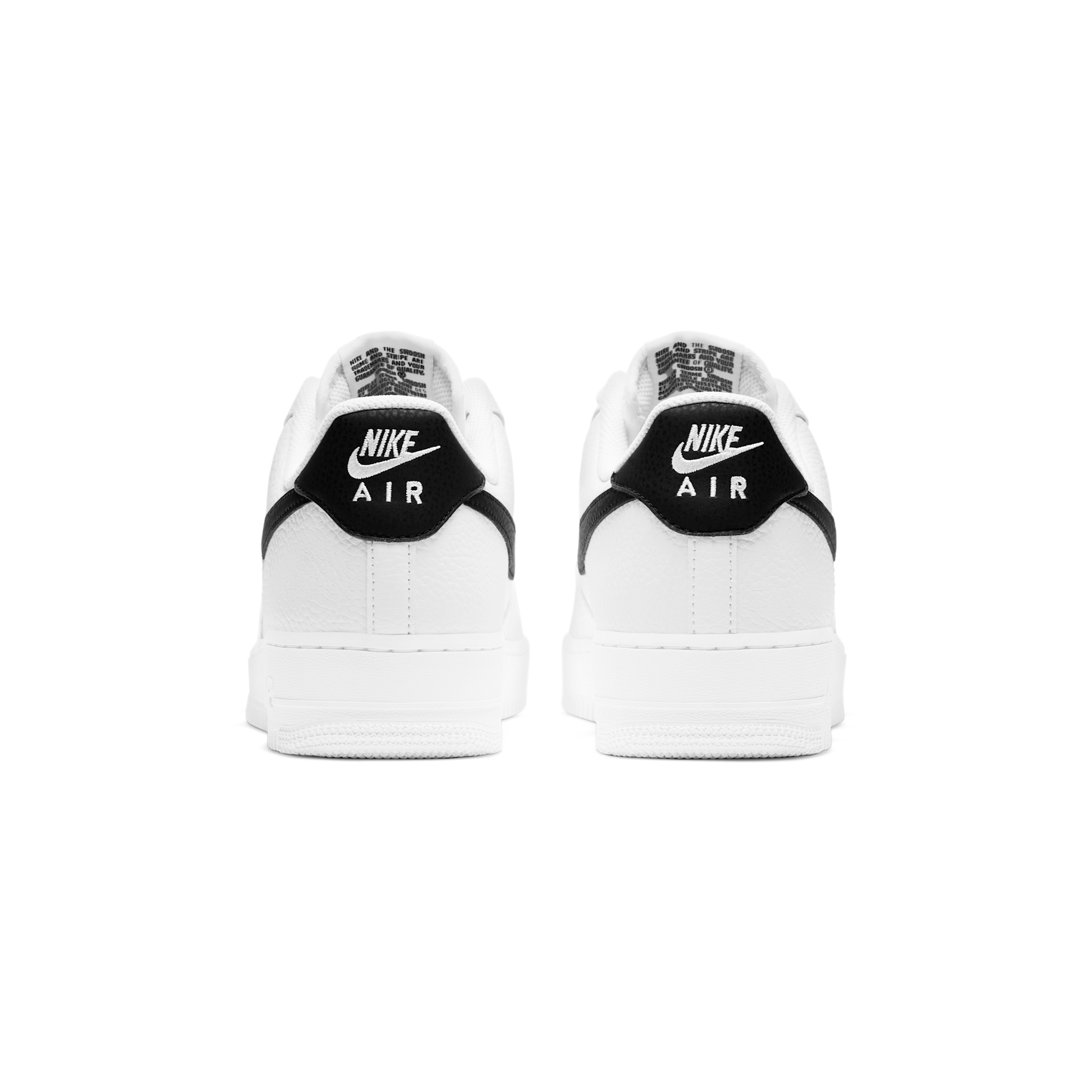 Nike Air Force 1 Low '07 White Black Pebbled Leather