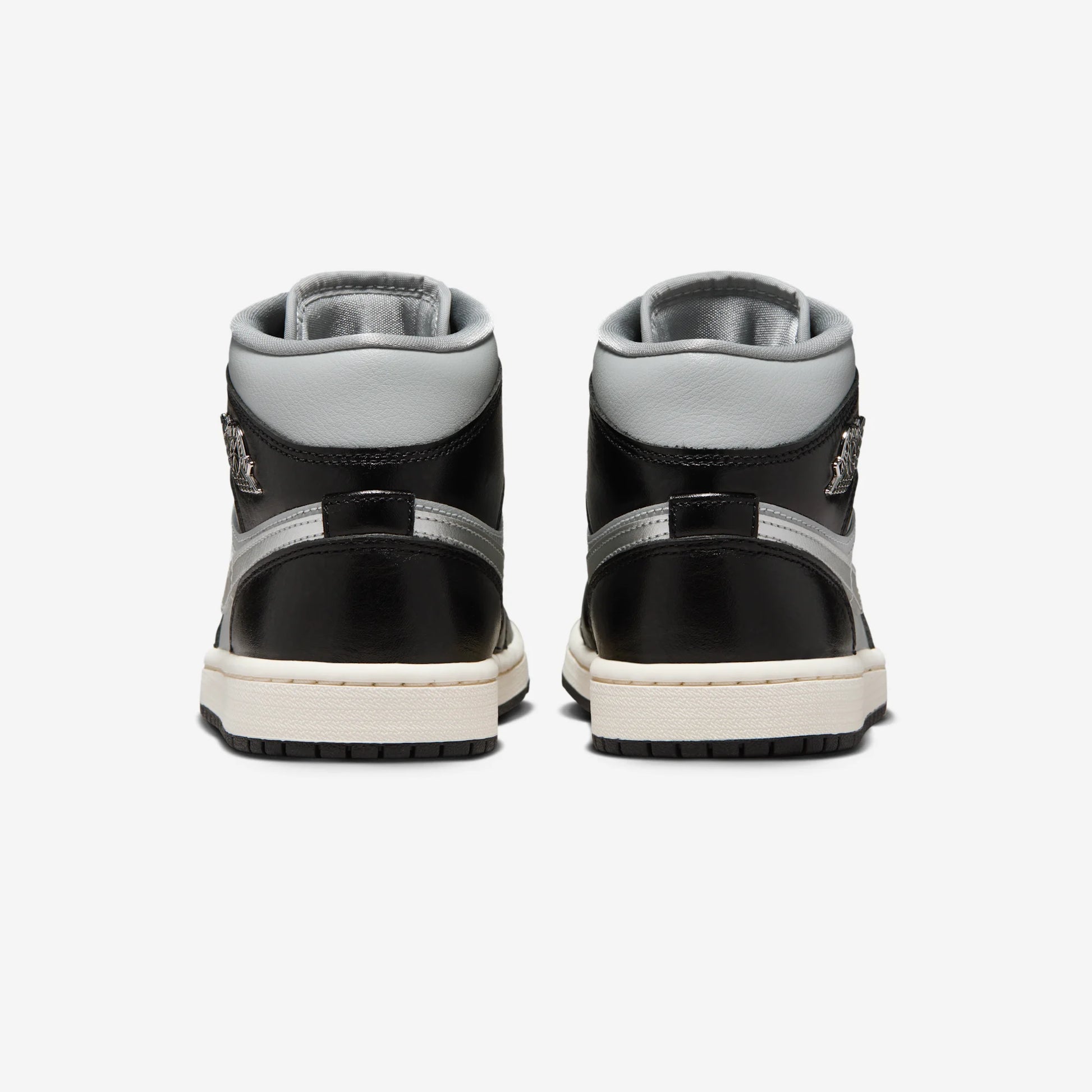 Jordan 1 Mid SE Black Metallic Silver (Women's)