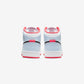 Jordan 1 Mid Half Blue Polka Dot Swoosh (GS)