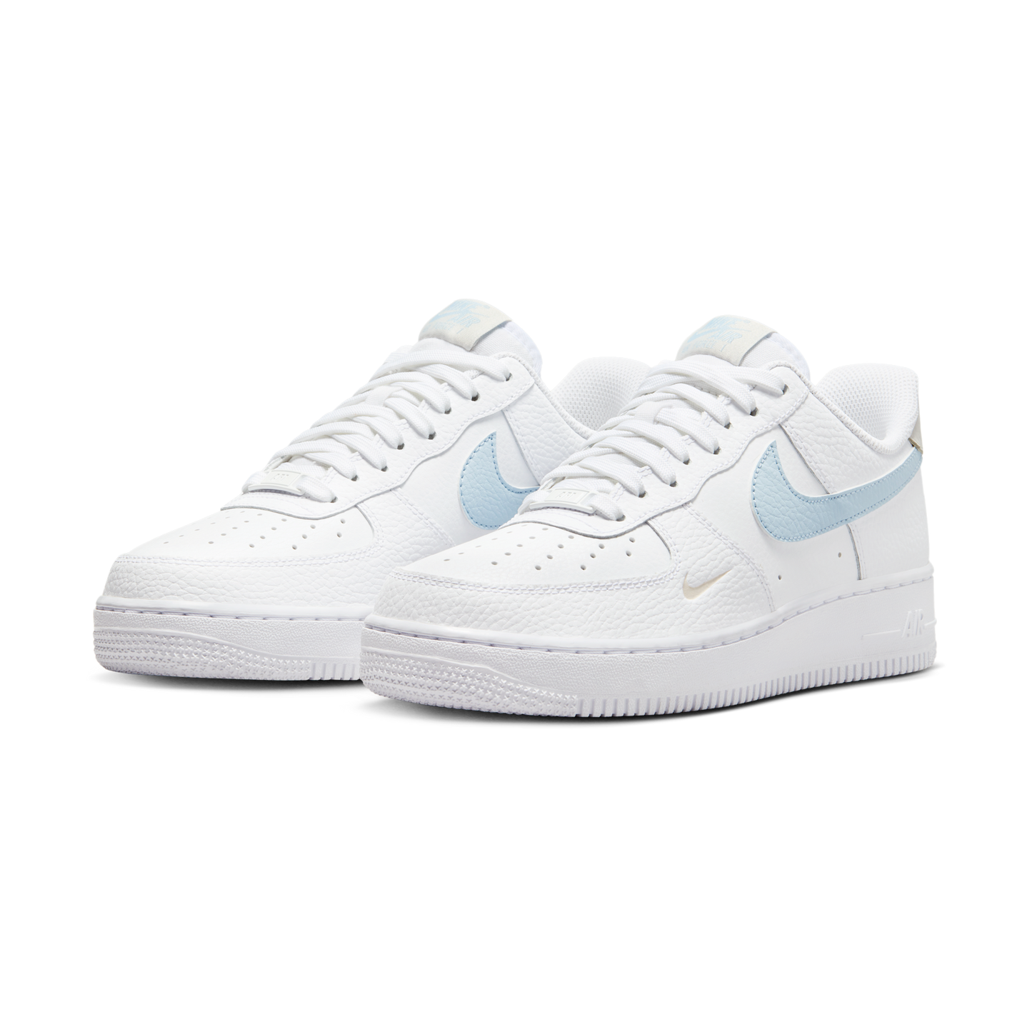 Nike Air Force 1 Low White Light Armory Blue Mini Swoosh (Women's)