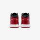 Jordan 1 Mid Patent Bred Toe (GS)