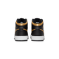 Jordan 1 Mid Black Metallic Gold Swoosh (GS)