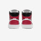 Jordan 1 Mid Black Noble Red (Women's)