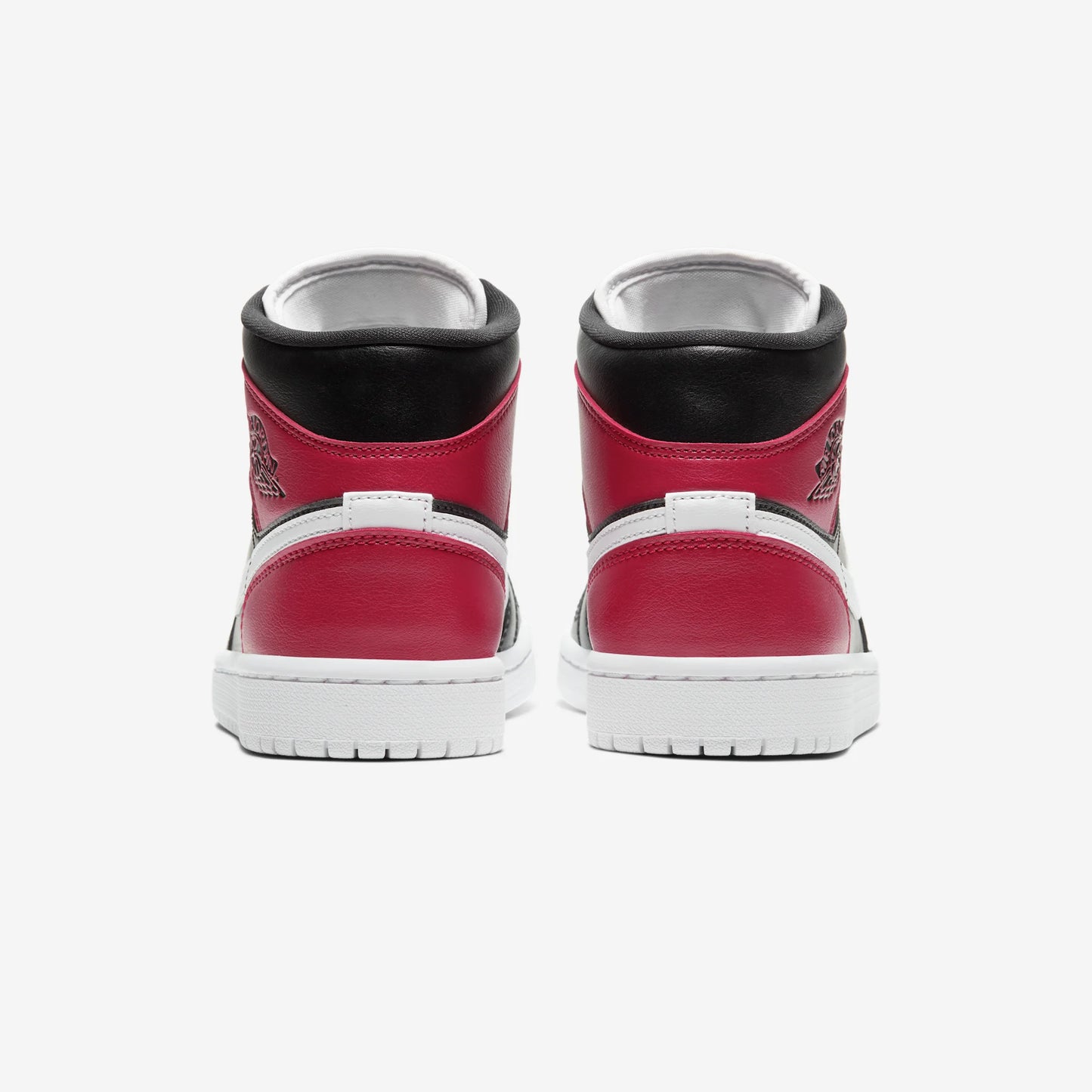 Jordan 1 Mid Black Noble Red (Women's)