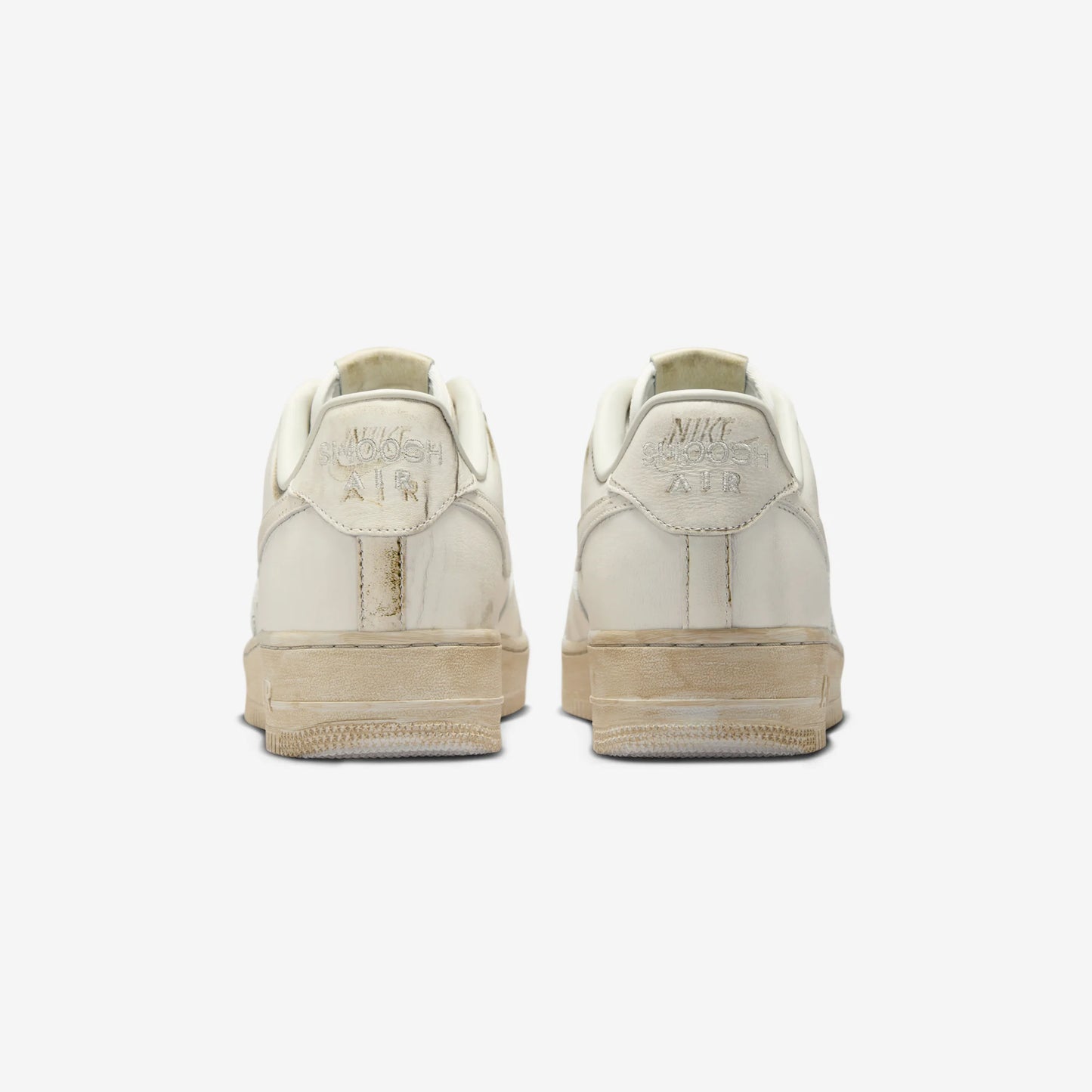 Nike Air Force 1 Low .SWOOSH Dirty Triple White