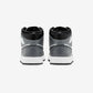 Jordan 1 Mid Black White Iron Grey