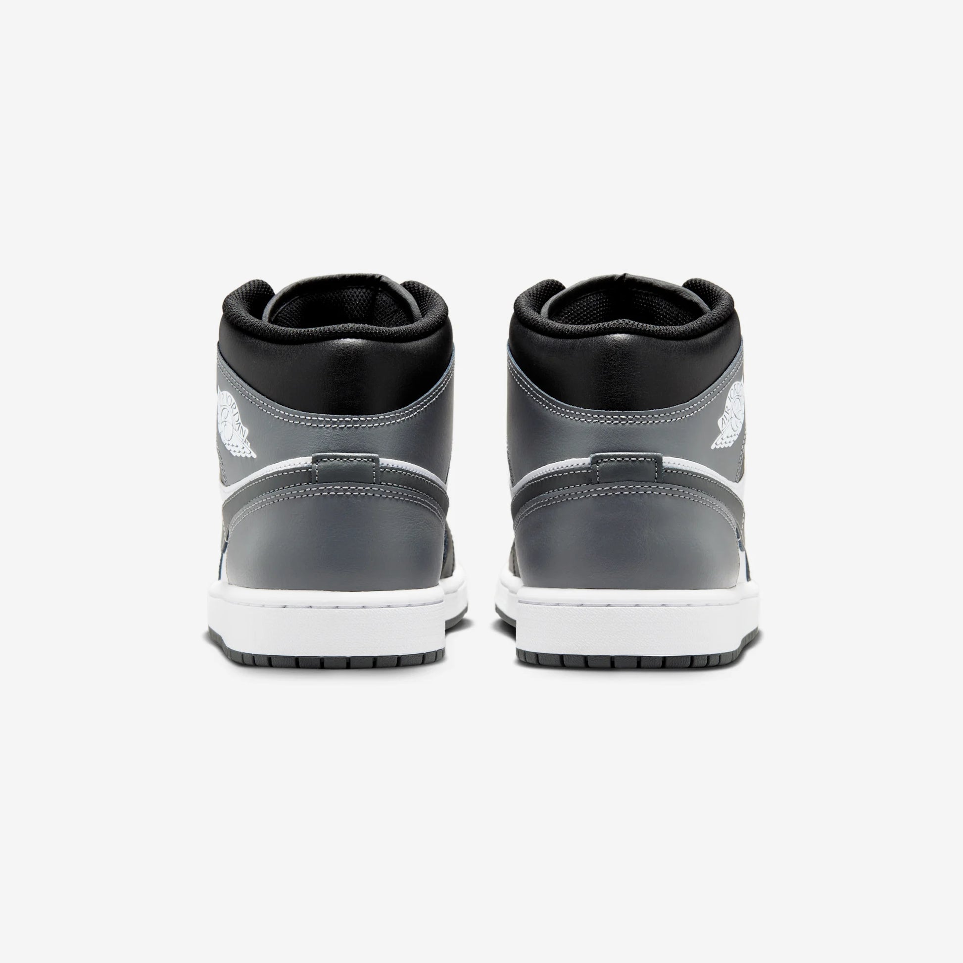 Jordan 1 Mid Black White Iron Grey