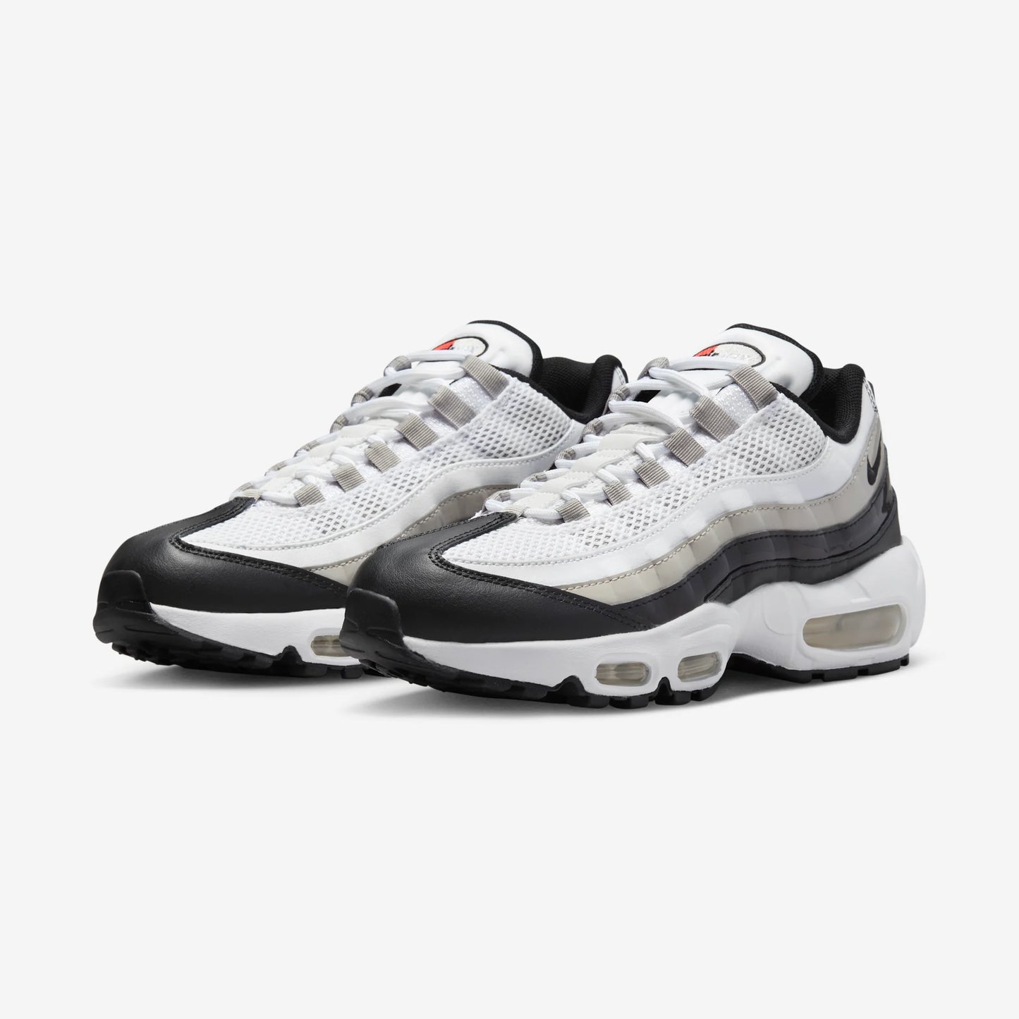 Nike Air Max 95 White Light Iron Ore Black Patent (Women's)
