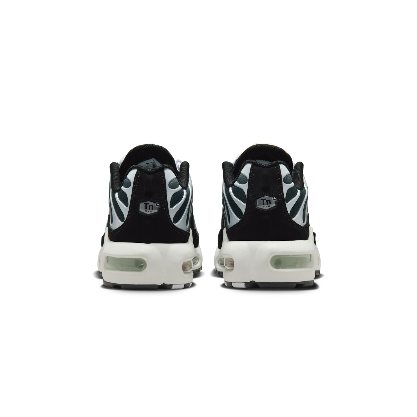 Nike Air Max Plus Black White Sail Metallic Cool Grey (GS)