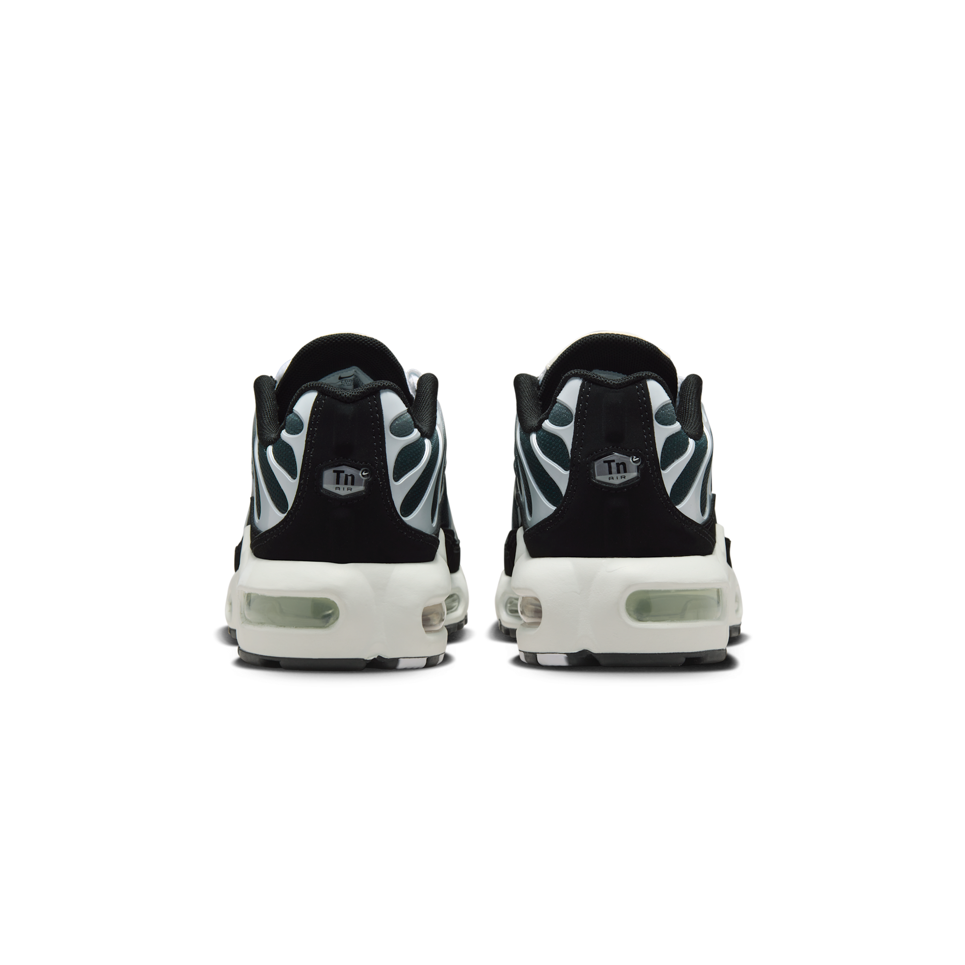 Nike Air Max Plus Black White Sail Metallic Cool Grey (GS)