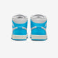 Jordan 1 Mid Dark Powder Blue White Sail Neutral Grey (Women's)