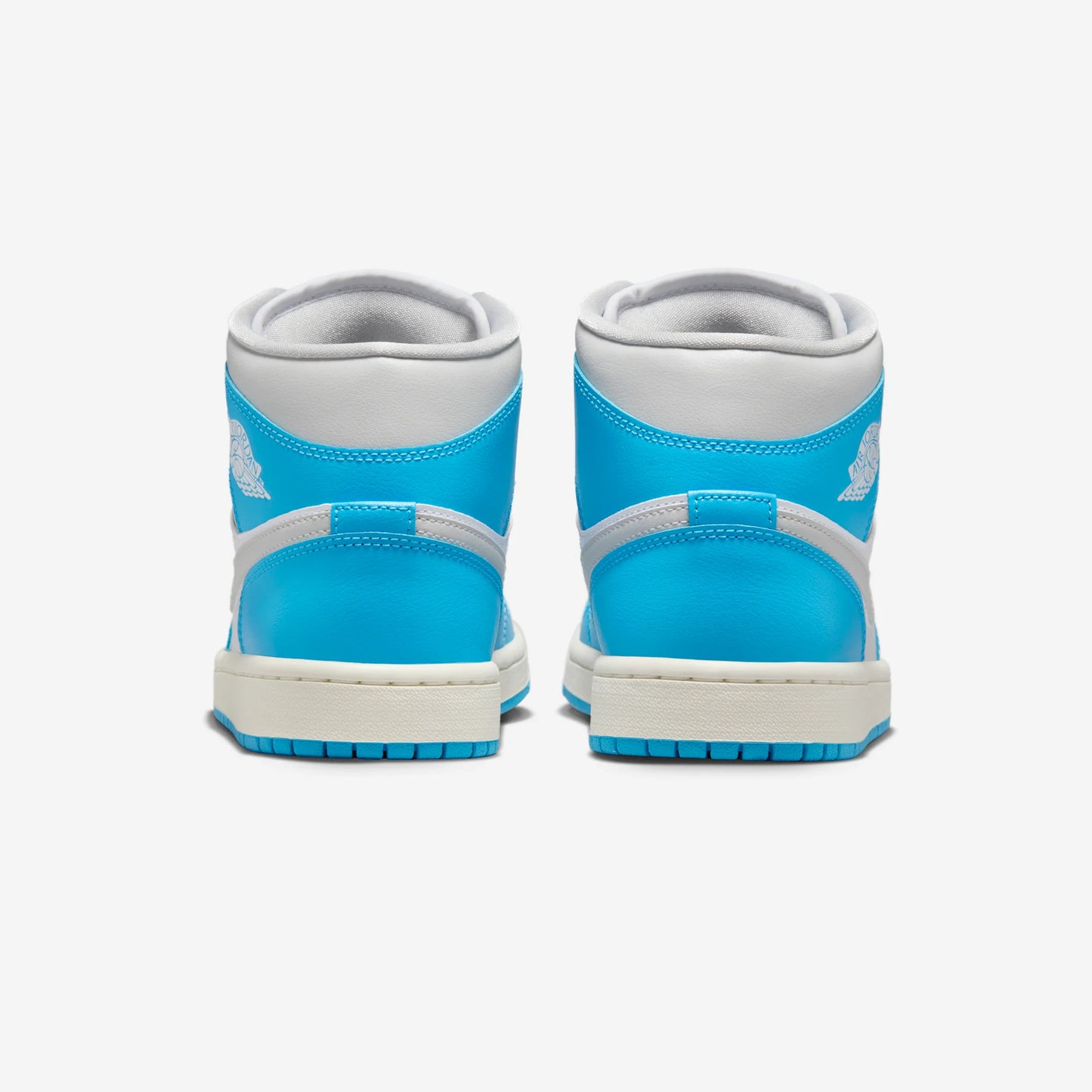 Jordan 1 Mid Dark Powder Blue White Sail Neutral Grey (Women's)