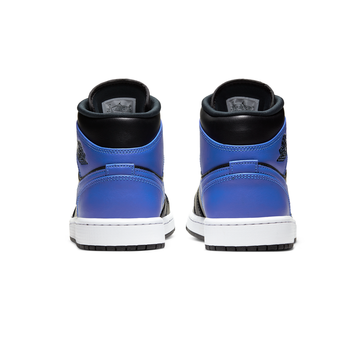 Jordan 1 Mid Hyper Royal Tumbled Leather