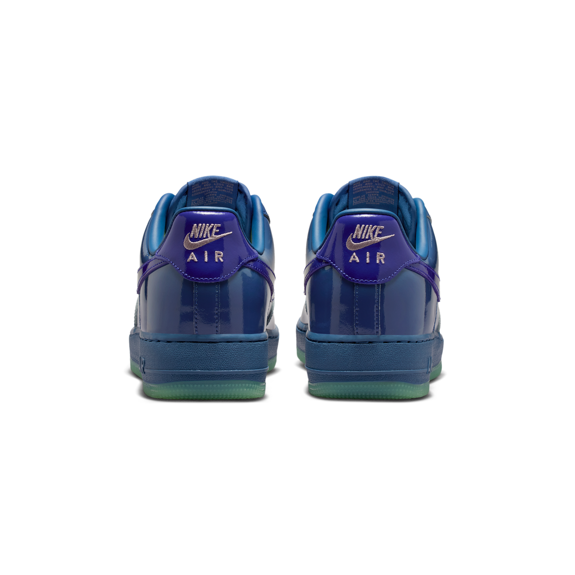 Nike Air Force 1 Low Patent Leather Mystic Navy Grape Ice