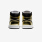 Jordan 1 Mid Metallic Gold Black White