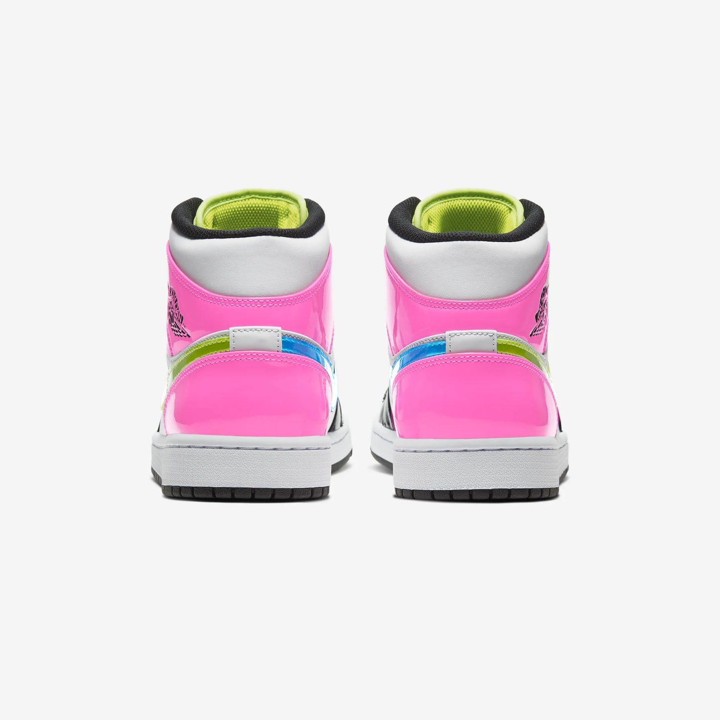 Jordan 1 Mid White Black Cyber Pink