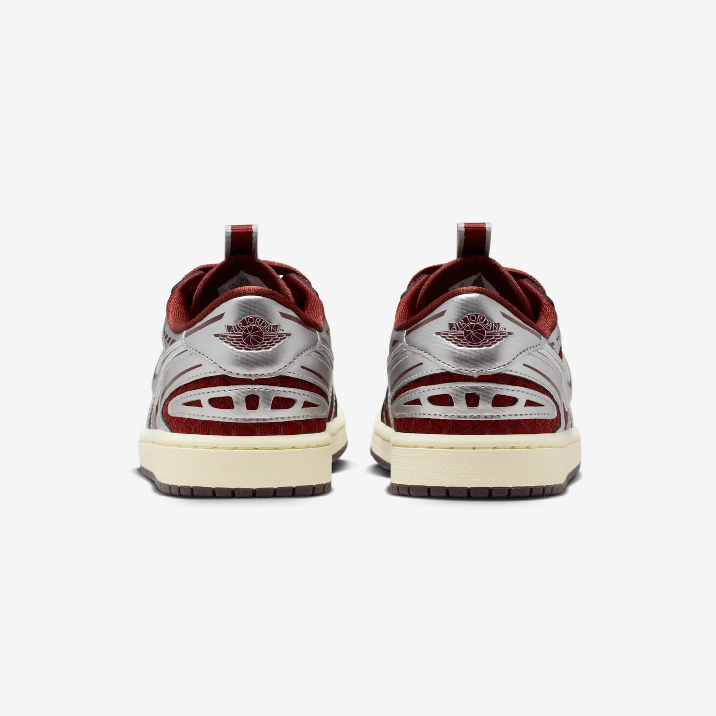Jordan 1 Low Method of Make V3 Dark Team Red Metallic Silver (Women's)