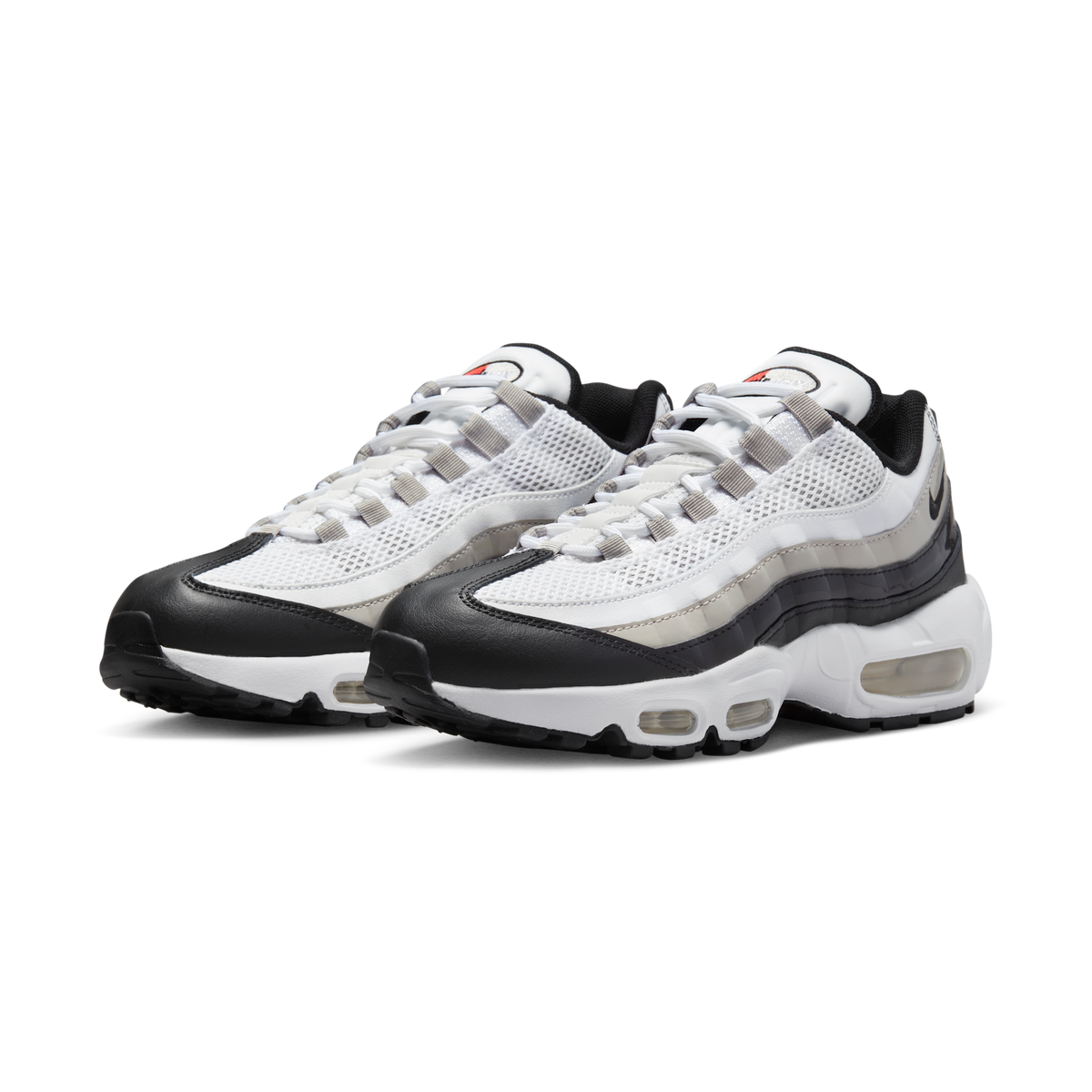 Nike Air Max 95 White Light Iron Ore Black Patent (Women's)