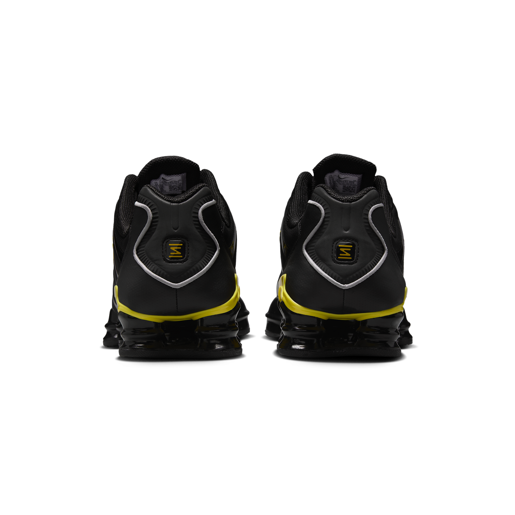 Nike Shox TL Black Dynamic Yellow Metallic Silver