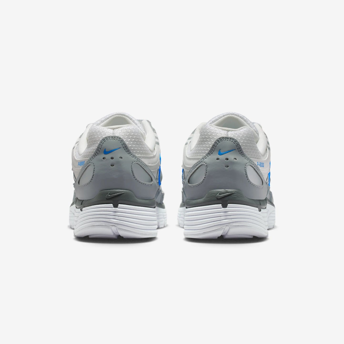 Nike P-6000 White Metallic Silver Blue