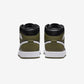 Jordan 1 Mid Black White Olive