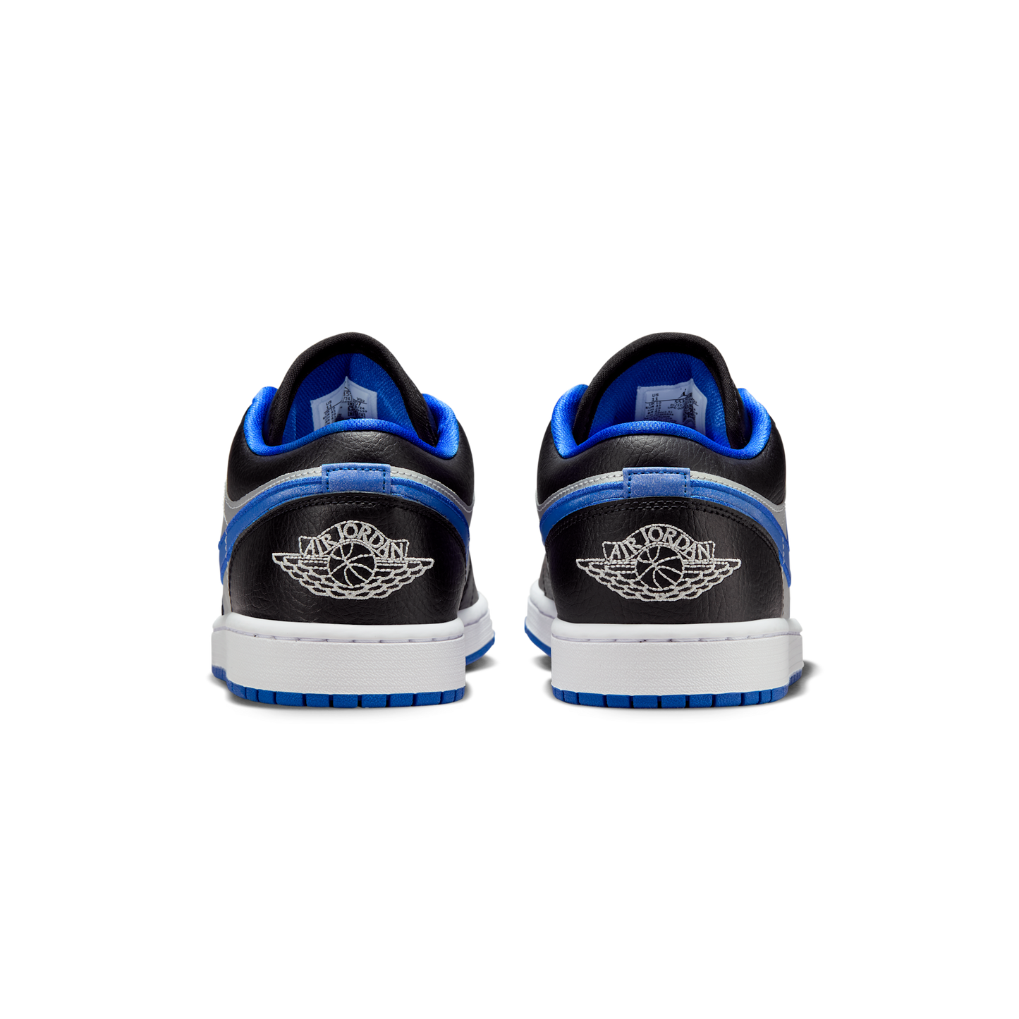 Jordan 1 Low Black Game Royal Metallic Platinum