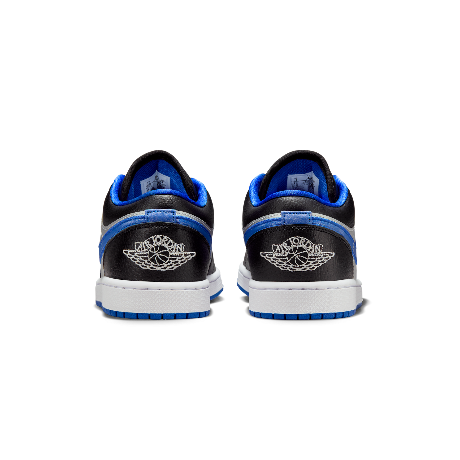 Jordan 1 Low Black Game Royal Metallic Platinum