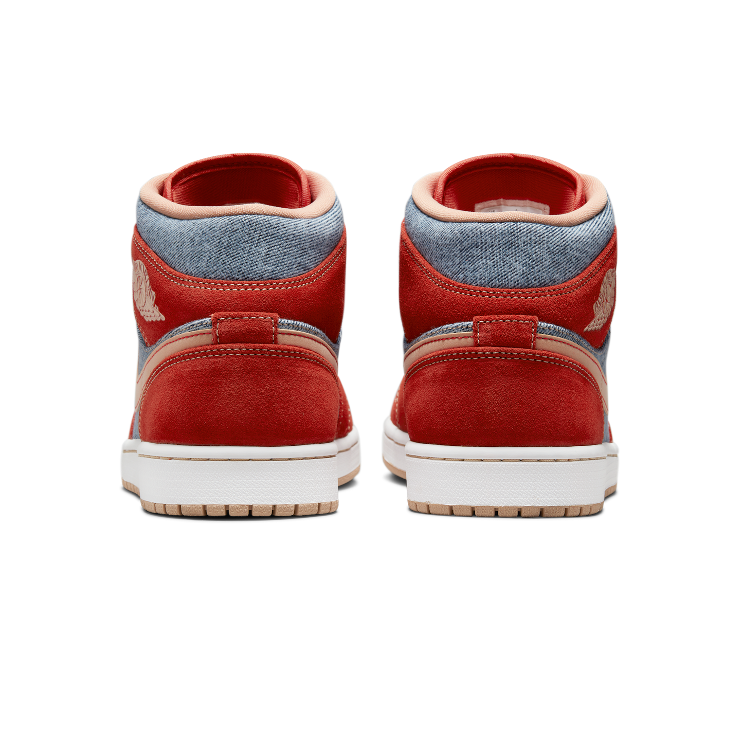 Jordan 1 Mid Denim Red