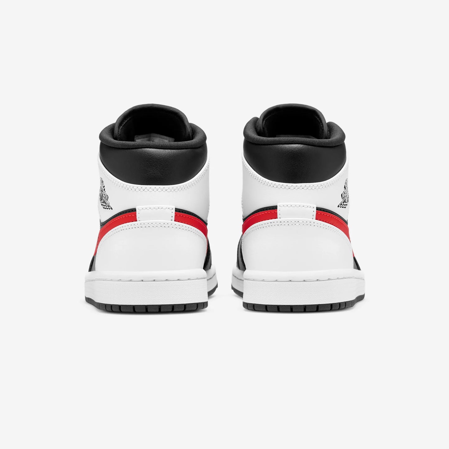 Jordan 1 Mid Black Chile Red White
