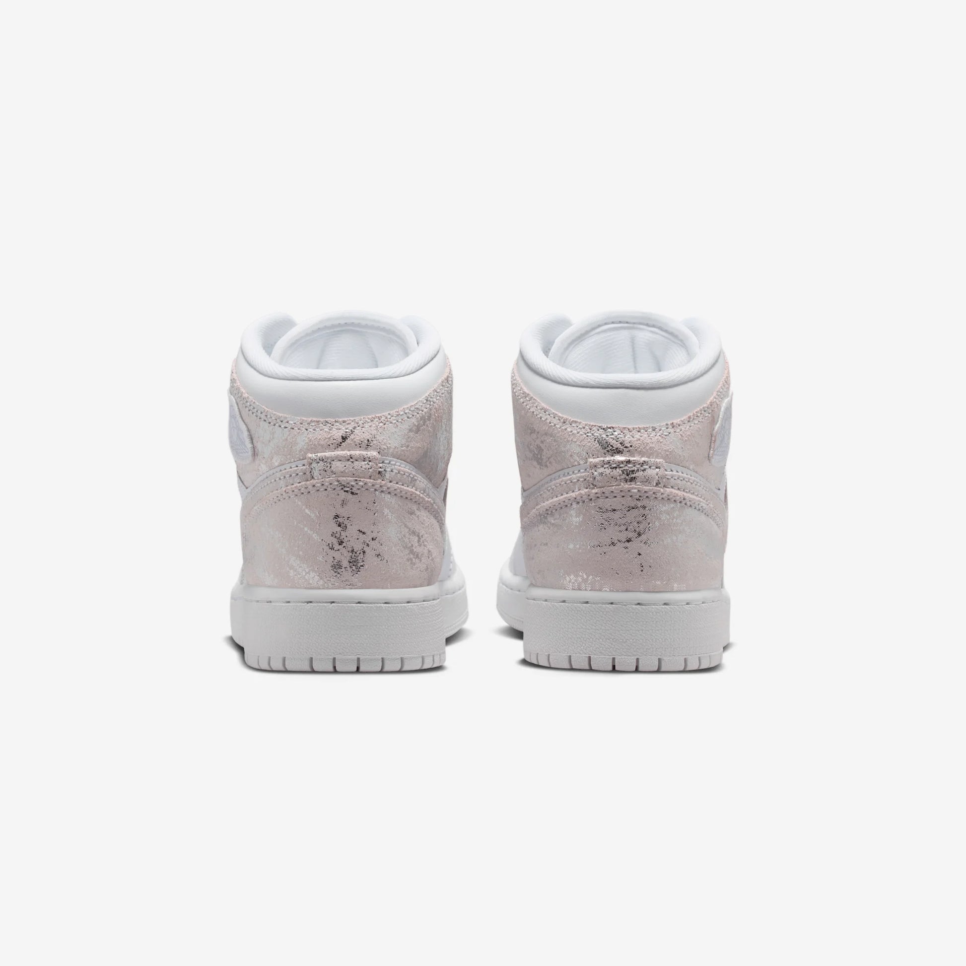 Jordan 1 Mid SE Distressed White Field Silver (GS)