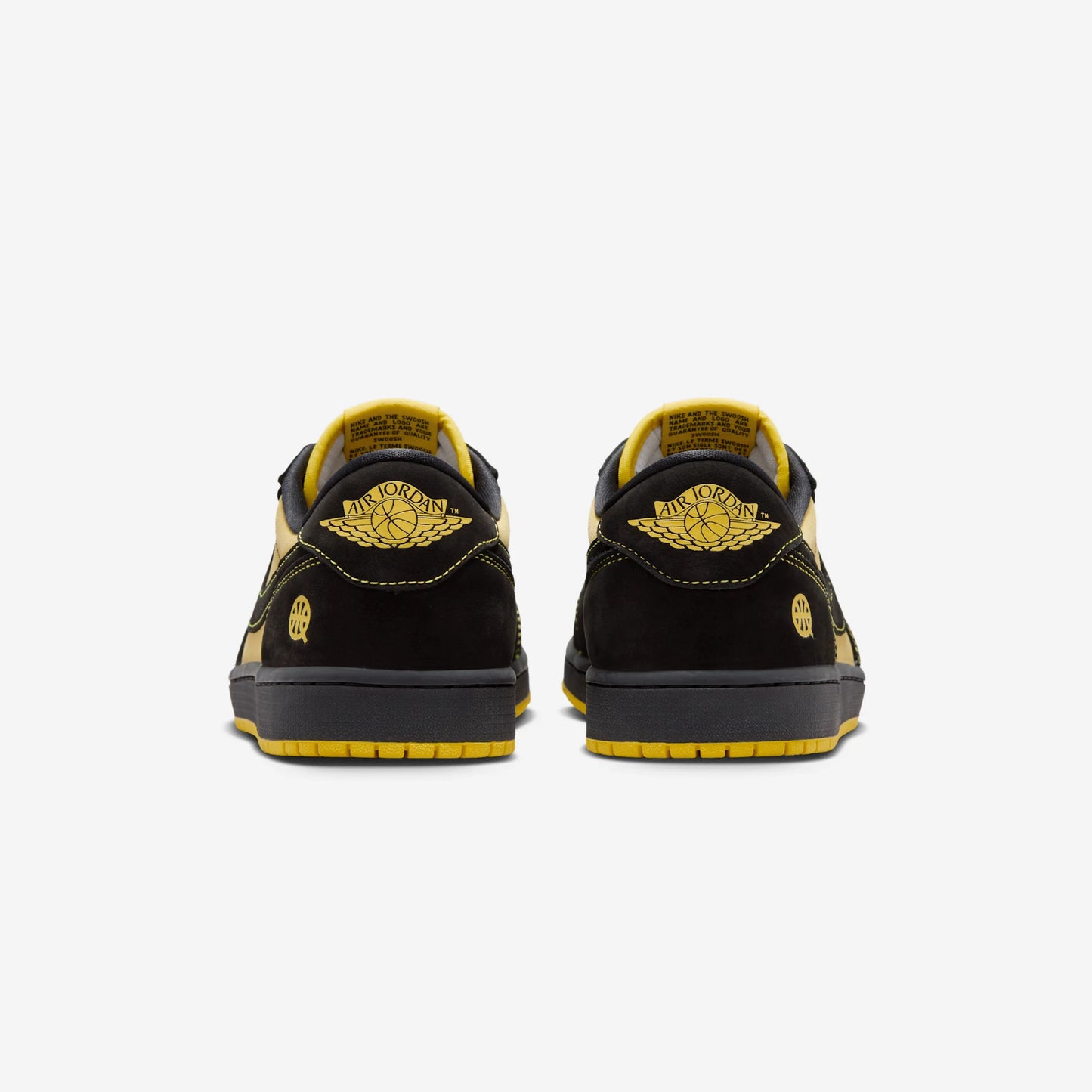 Jordan 1 Retro Low OG Quai 54 Black Tour Yellow Red