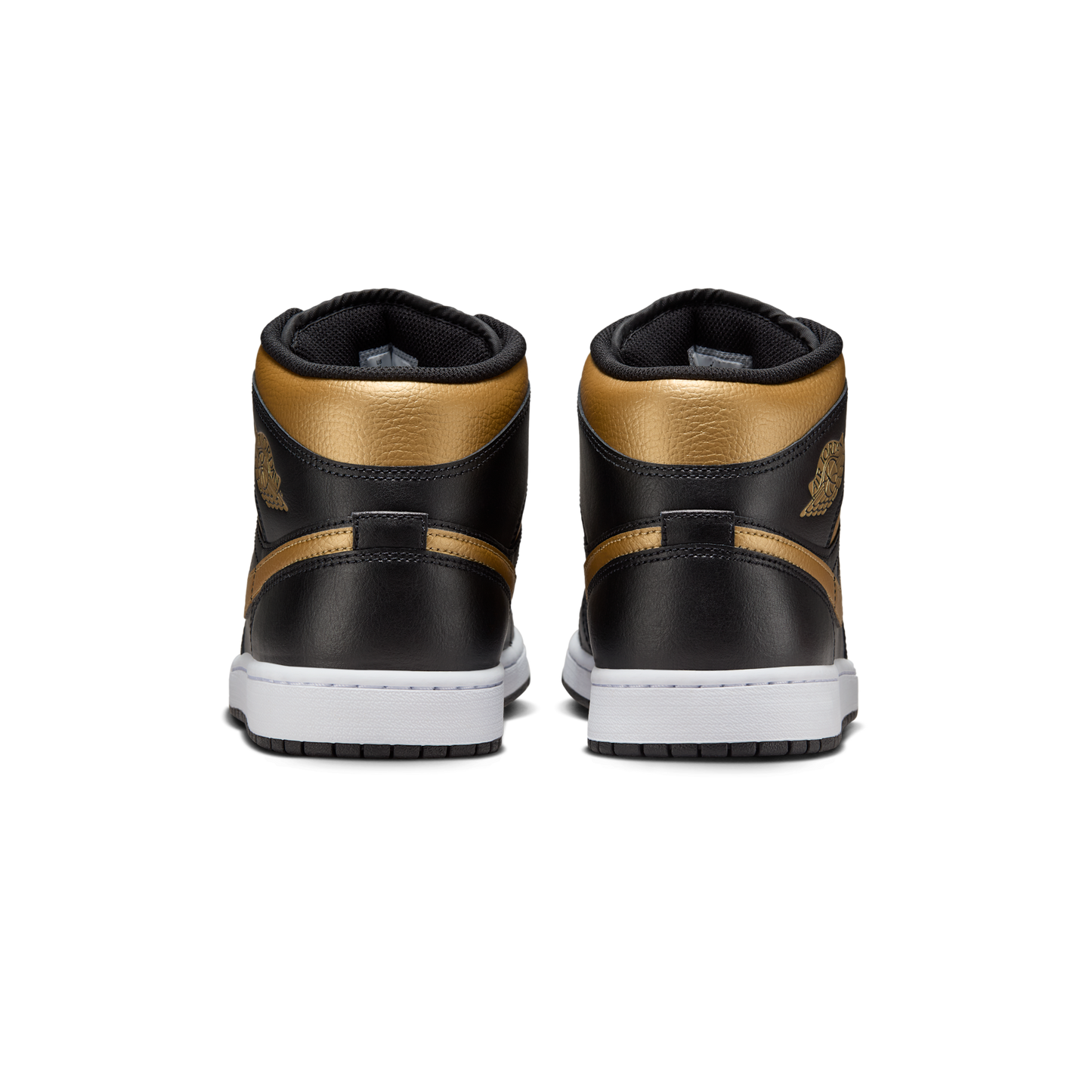Jordan 1 Mid Black Metallic Gold