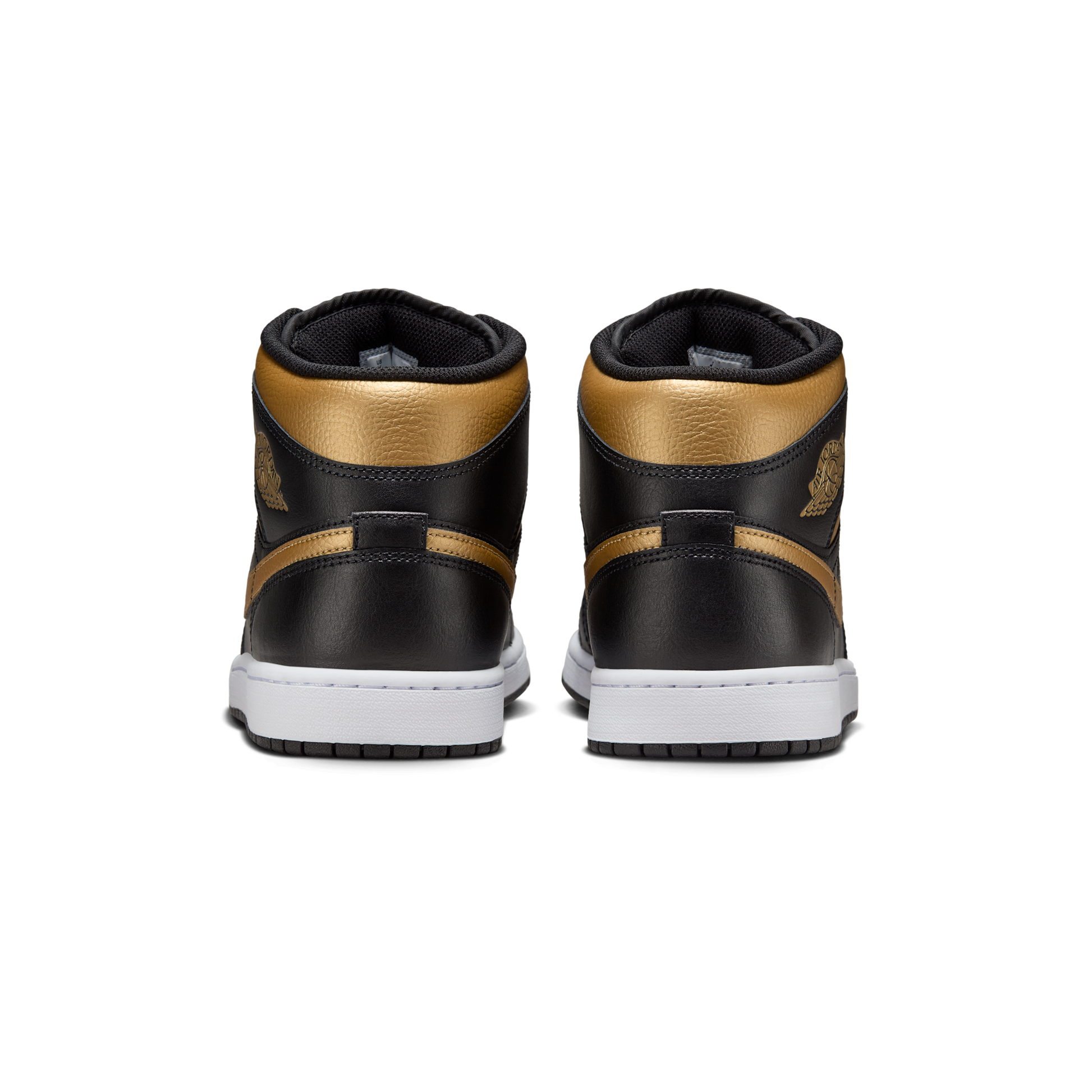 Jordan 1 Mid Black Metallic Gold