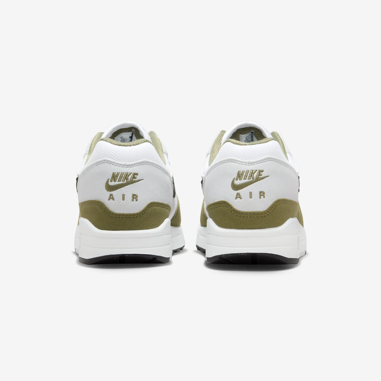 Nike Air Max 1 White Black Medium Olive