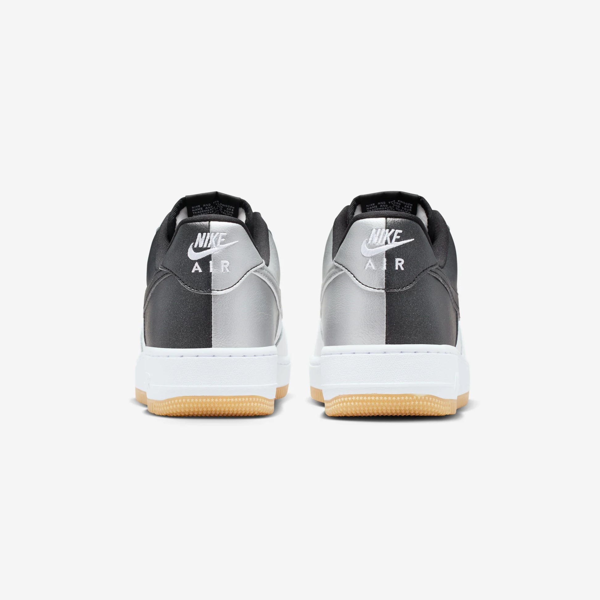 Nike Air Force 1 Low '07 LV8 White Black Metallic Silver