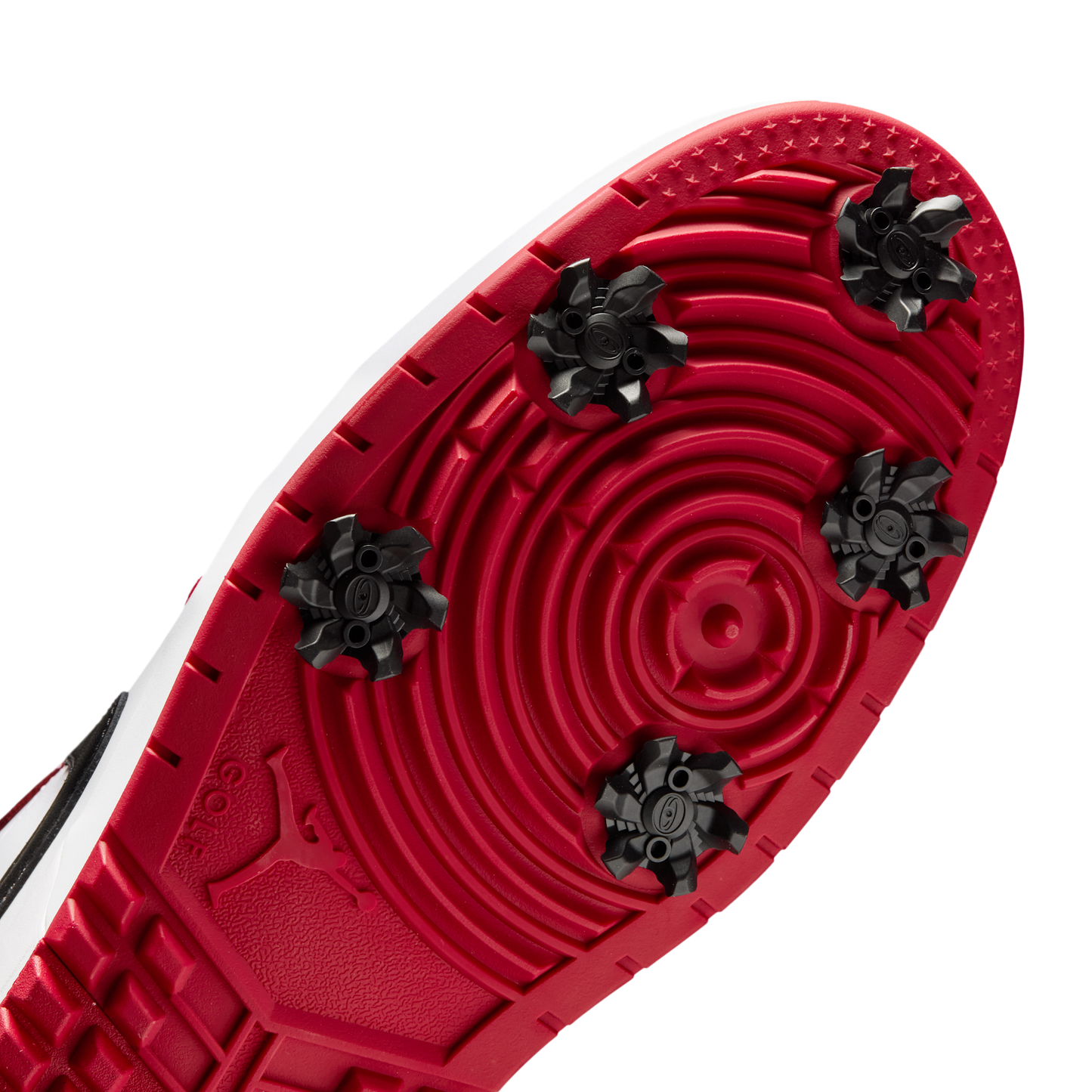 Jordan 1 Low Golf Spiked Varsity Red White Black