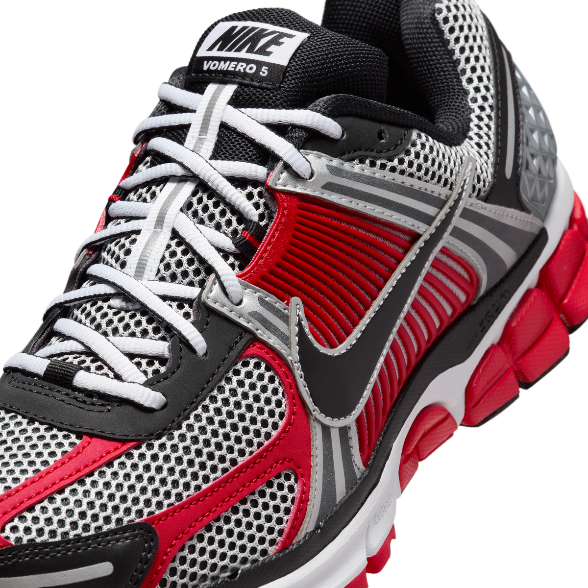 Nike Zoom Vomero 5 Metallic Silver University Red